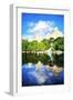 Summer Reflections - In the Style of Oil Painting-Philippe Hugonnard-Framed Giclee Print