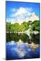 Summer Reflections - In the Style of Oil Painting-Philippe Hugonnard-Mounted Giclee Print