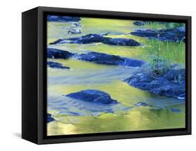 Summer Reflections in the Waters of the Lamprey River, New Hampshire, USA-Jerry & Marcy Monkman-Framed Stretched Canvas