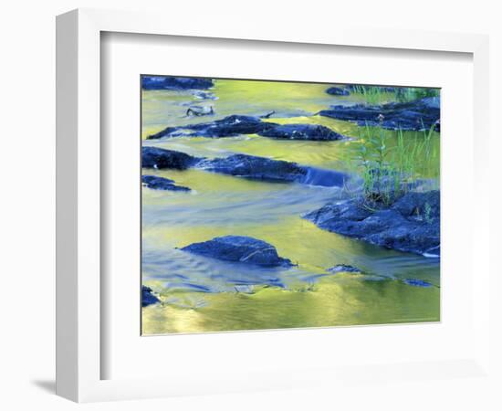 Summer Reflections in the Waters of the Lamprey River, New Hampshire, USA-Jerry & Marcy Monkman-Framed Photographic Print