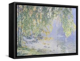 Summer Reflections-Fernand Lantoine-Framed Stretched Canvas