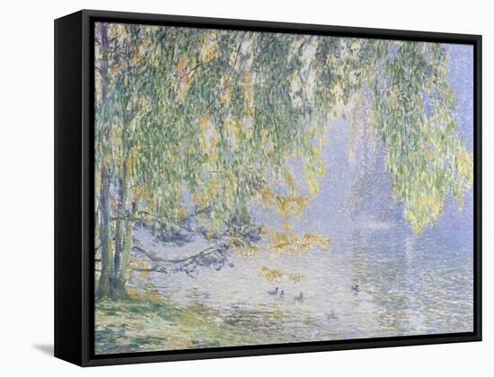 Summer Reflections-Fernand Lantoine-Framed Stretched Canvas