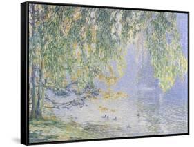 Summer Reflections-Fernand Lantoine-Framed Stretched Canvas