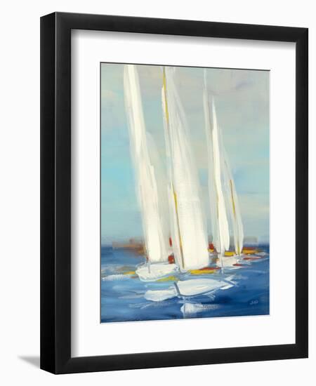 Summer Regatta II Red Yellow-Julia Purinton-Framed Art Print