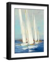 Summer Regatta II Red Yellow-Julia Purinton-Framed Art Print