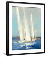 Summer Regatta II Red Yellow-Julia Purinton-Framed Art Print