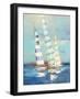 Summer Regatta III Stripes-Julia Purinton-Framed Art Print