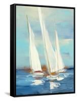 Summer Regatta III-Julia Purinton-Framed Stretched Canvas