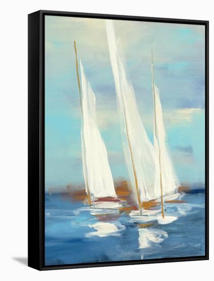 Summer Regatta III-Julia Purinton-Framed Stretched Canvas