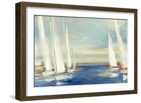 Summer Regatta Sunset-Julia Purinton-Framed Art Print