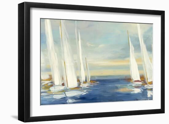 Summer Regatta Sunset-Julia Purinton-Framed Art Print