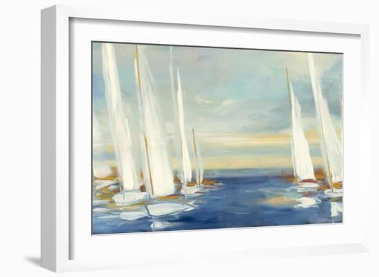 Summer Regatta Sunset-Julia Purinton-Framed Art Print