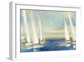 Summer Regatta Sunset-Julia Purinton-Framed Art Print
