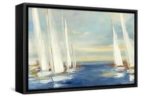 Summer Regatta Sunset-Julia Purinton-Framed Stretched Canvas