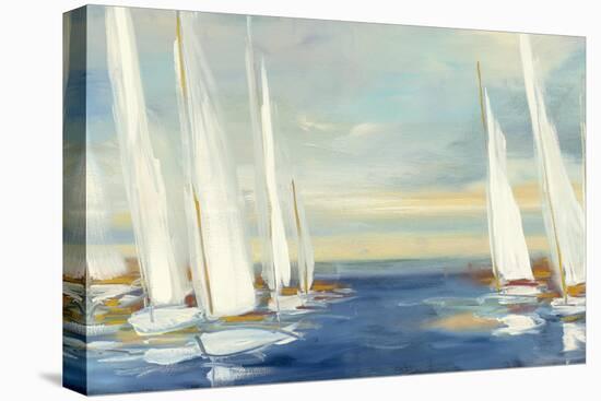 Summer Regatta Sunset-Julia Purinton-Stretched Canvas