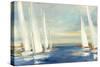 Summer Regatta Sunset-Julia Purinton-Stretched Canvas