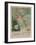 Summer Resort Travel Poster-null-Framed Giclee Print