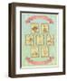 Summer Retro Card-elfivetrov-Framed Art Print