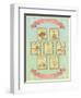 Summer Retro Card-elfivetrov-Framed Art Print