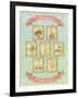 Summer Retro Card-elfivetrov-Framed Art Print