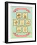 Summer Retro Card-elfivetrov-Framed Art Print