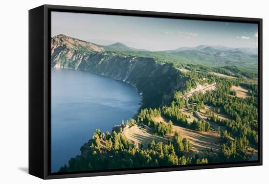 Summer Rim Shot, Southern Oregon, Crater Lake National Park-Vincent James-Framed Stretched Canvas