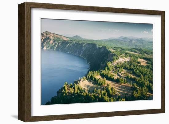 Summer Rim Shot, Southern Oregon, Crater Lake National Park-Vincent James-Framed Premium Photographic Print