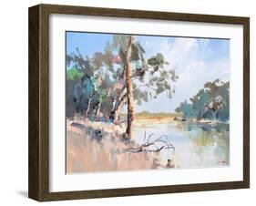 Summer River, The Murray 2-Craig Trewin Penny-Framed Art Print