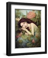 Summer Rose Nap-Sasha-Framed Premium Giclee Print