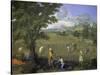 Summer (Ruth and Boaz), 1660-1664-Nicolas Poussin-Stretched Canvas