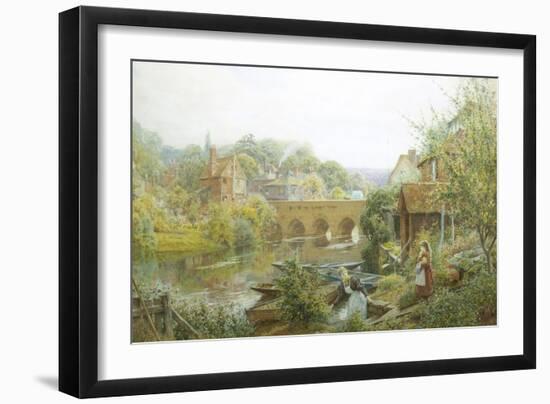 Summer's Day, Abingdon, Oxfordshire-Charles Gregory-Framed Giclee Print