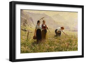 Summer's Day in Norway; Ein Sommertag in Norwegen-Hans Dahl-Framed Giclee Print