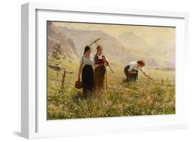 Summer's Day in Norway; Ein Sommertag in Norwegen-Hans Dahl-Framed Giclee Print