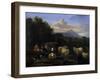 Summer's Evening in Italy, 1660-Nicolaes Pietersz. Berchem-Framed Giclee Print