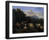 Summer's Evening in Italy, 1660-Nicolaes Pietersz. Berchem-Framed Giclee Print