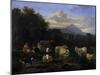 Summer's Evening in Italy, 1660-Nicolaes Pietersz. Berchem-Mounted Giclee Print