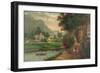 Summer Scene in the Catskills-null-Framed Premium Giclee Print