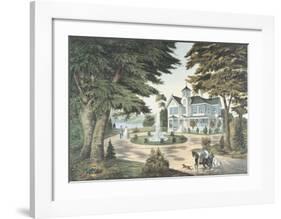 Summer Scene in the Country-Currier & Ives-Framed Art Print