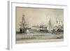 Summer Scenes in New York Harbor-null-Framed Art Print