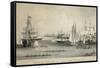 Summer Scenes in New York Harbor-null-Framed Stretched Canvas