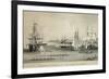 Summer Scenes in New York Harbor-null-Framed Premium Giclee Print