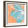 Summer Scribble Two-Jace Grey-Framed Art Print