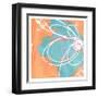 Summer Scribble Two-Jace Grey-Framed Art Print