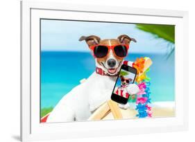 Summer Selfie Dog-Javier Brosch-Framed Photographic Print