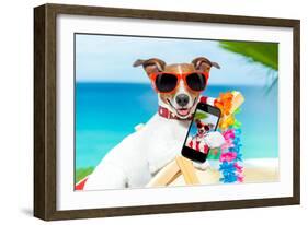 Summer Selfie Dog-Javier Brosch-Framed Photographic Print