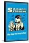 Summer Session Why Stop The Party In May Funny Retro Poster-Retrospoofs-Framed Poster