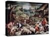 Summer. Sheep Shearing, C1570-C1580-Francesco Bassano-Stretched Canvas