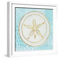 Summer Shells I Teal and Gold-Kathrine Lovell-Framed Art Print