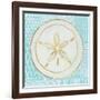 Summer Shells I Teal and Gold-Kathrine Lovell-Framed Art Print