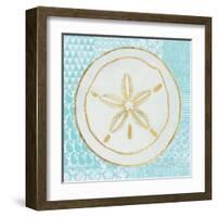 Summer Shells I Teal and Gold-Kathrine Lovell-Framed Art Print